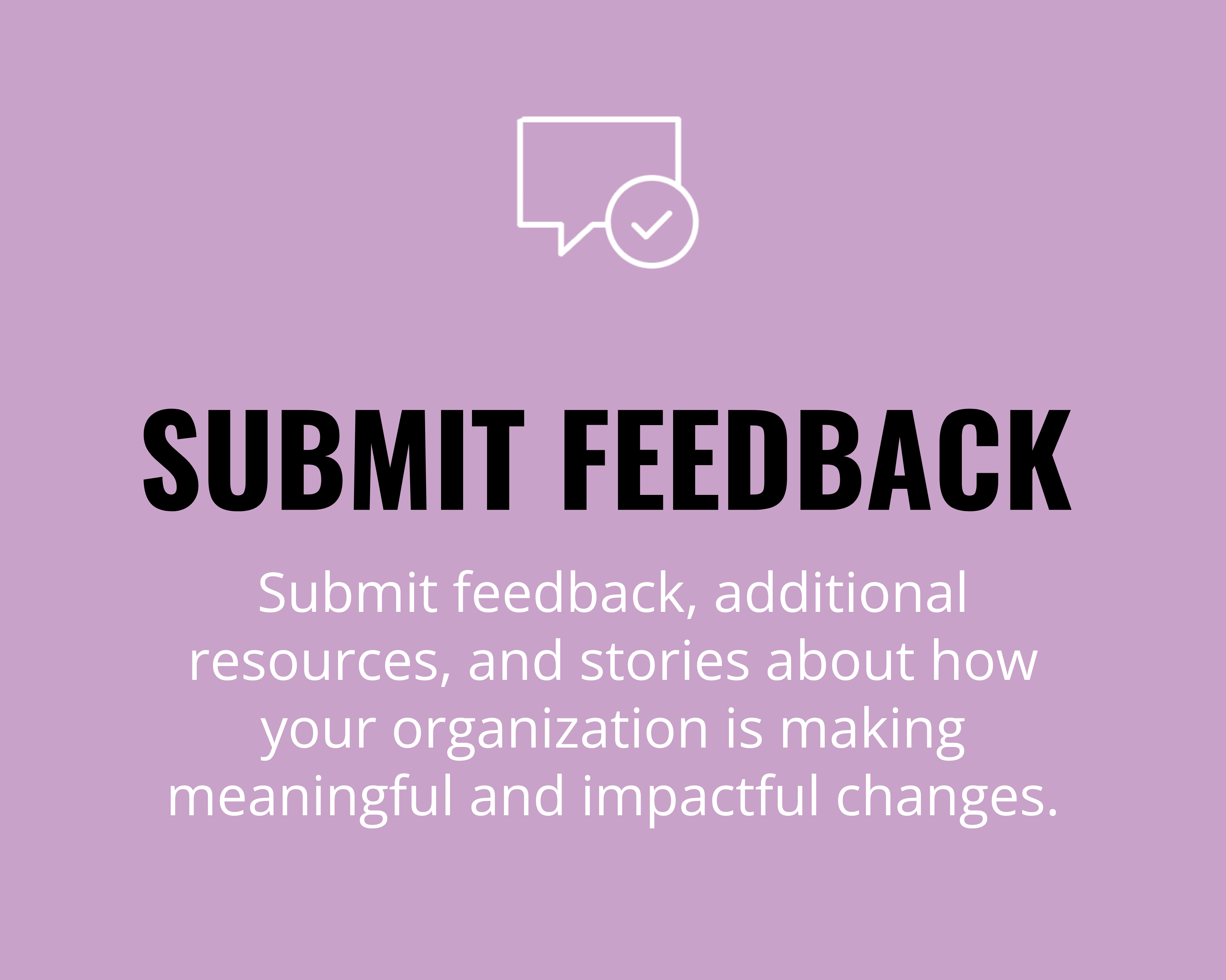 Submit Feedback