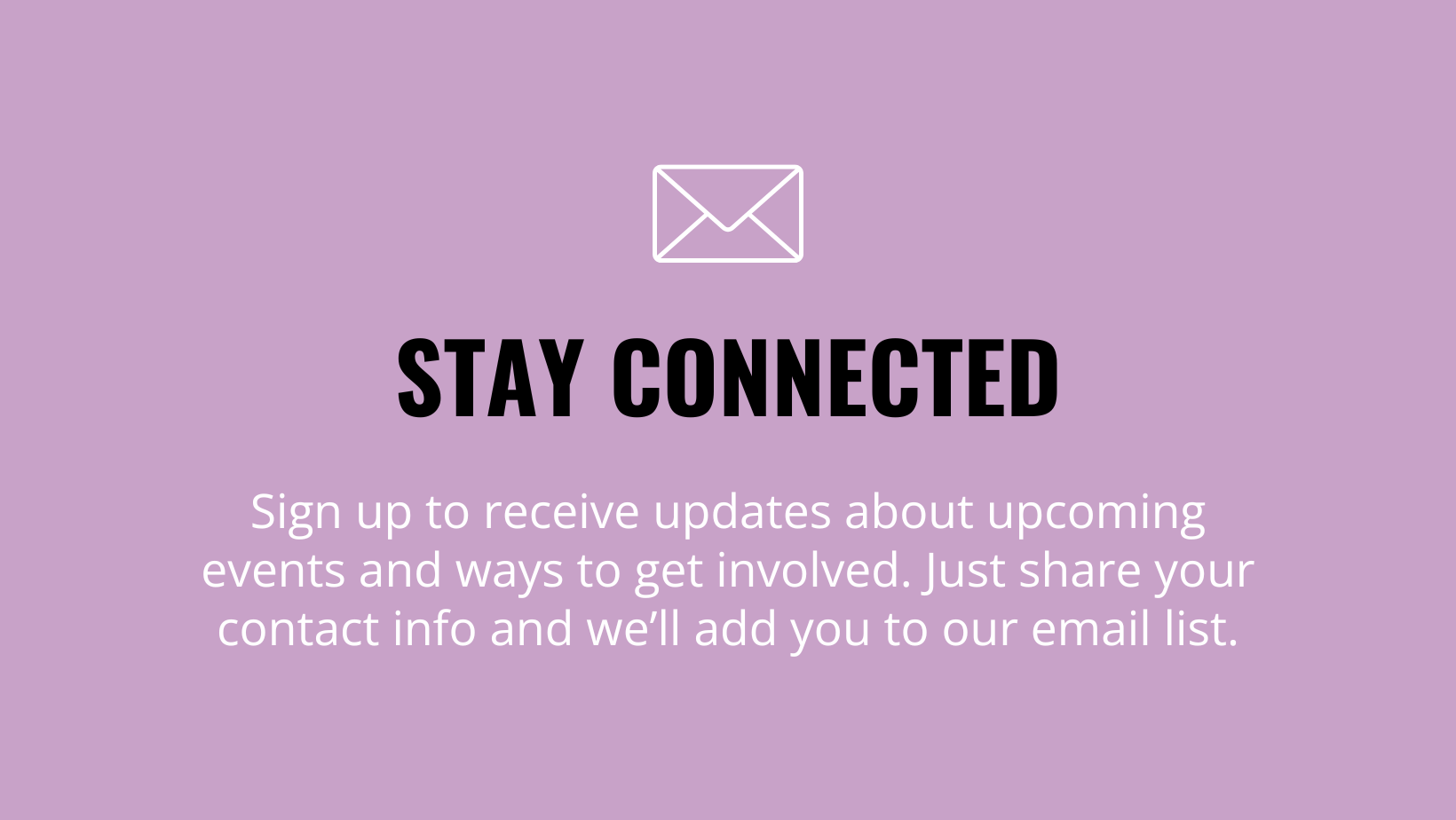 Stay Connected